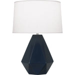 Matte Midnight Blue Delta Table Lamp