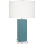 Matte Steel Blue Harvey Table Lamp
