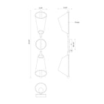 Mulberry 29-in Black/Light Guide LED Wall Sconce