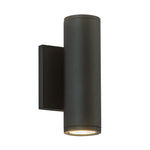Nordic 8-in (2-in Dia.) Black LED Exterior Wall