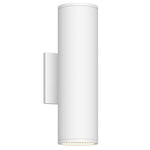 Nordic 12-in (3-in Dia.) White LED Exterior Wall