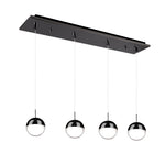 Pluto 25-in Black Chrome 3-Light Multi Pendant