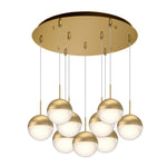 Pluto 18-in Brushed Gold 9-Light Multi Pendant