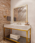 Espejo eléctrico Radiance™ de 36" x 36" con luz LED