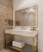 Espejo eléctrico Radiance™ de 48" x 36" con luz LED