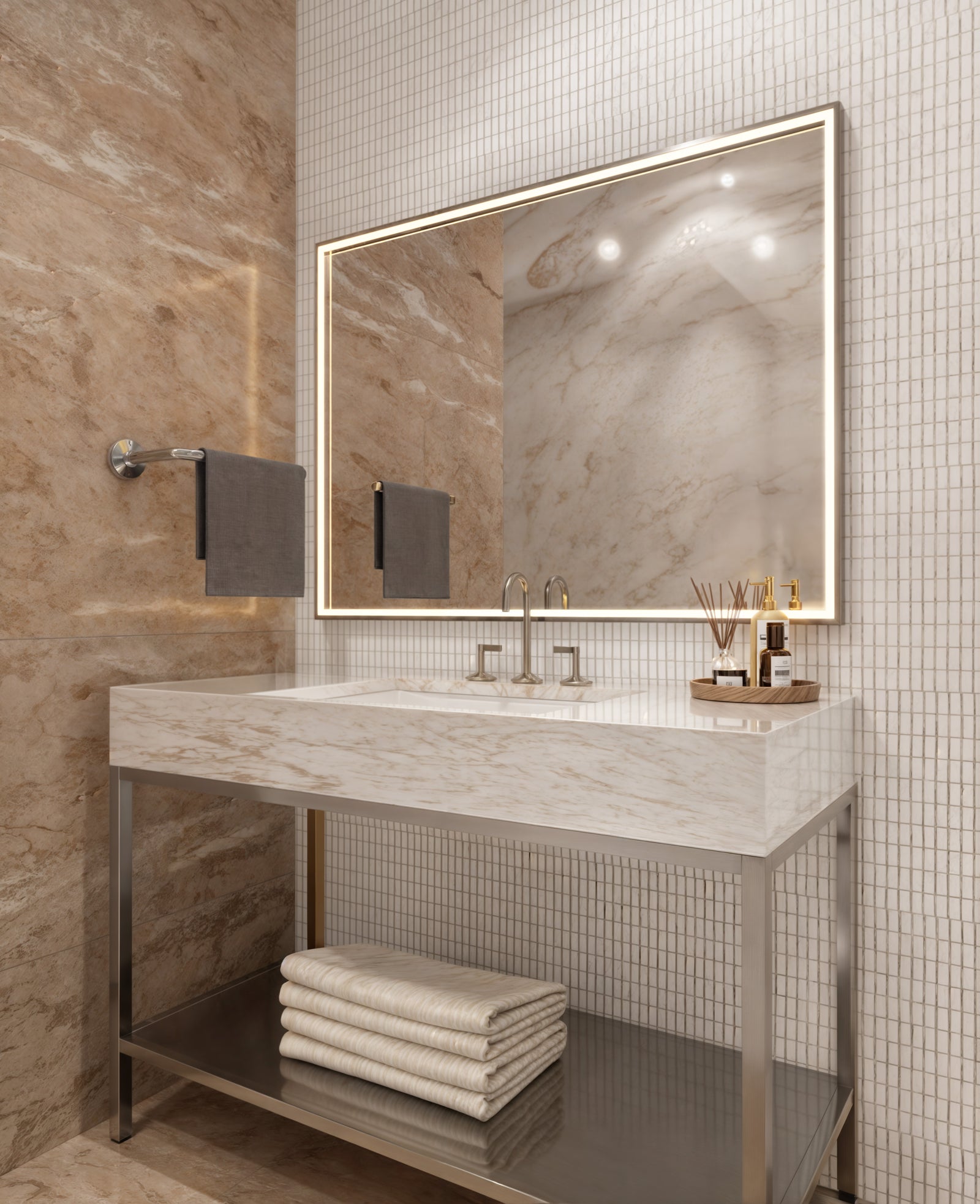 Electric Mirror Radiance™ 48" x 36" LED Lighted Mirror