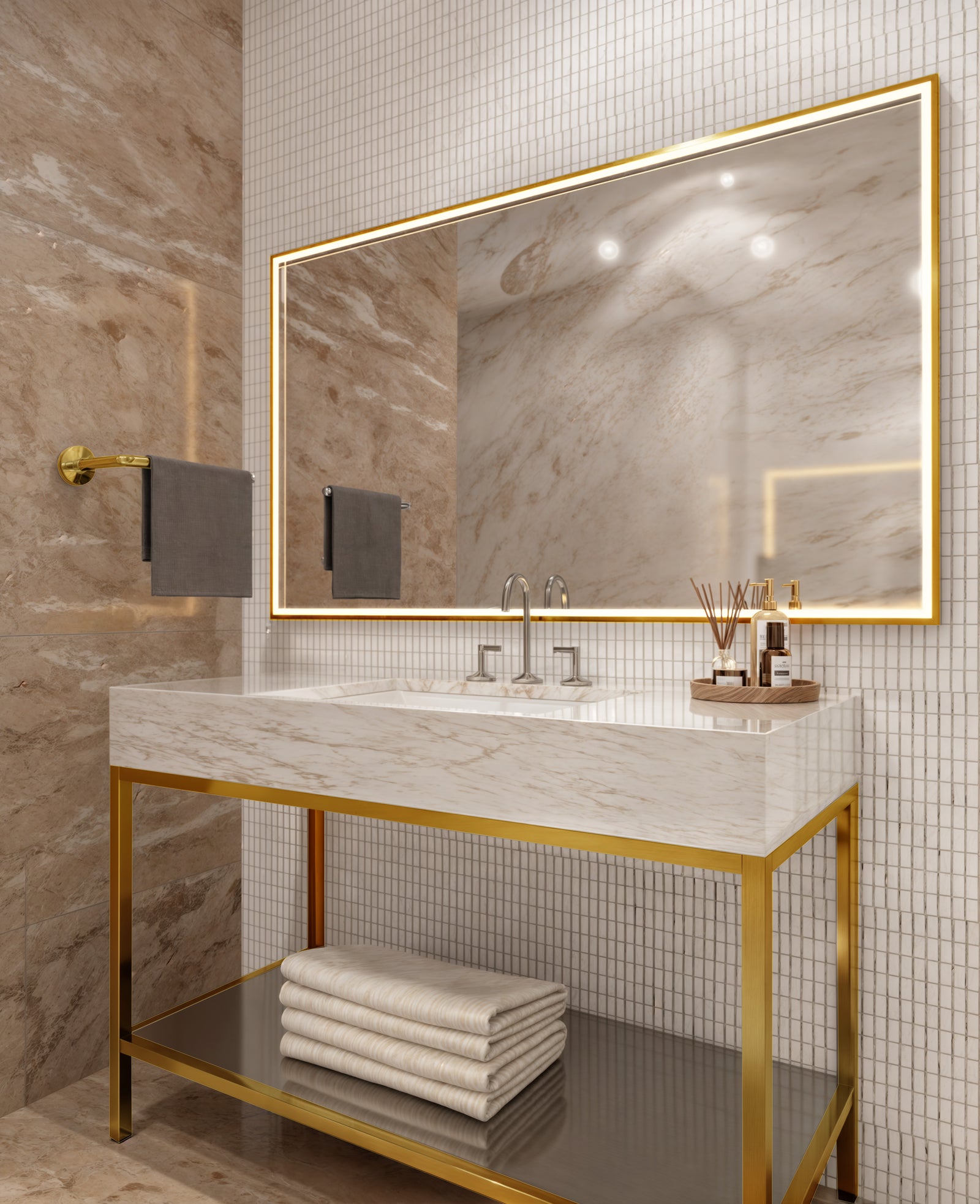 Electric Mirror Radiance™ 60" x 36" LED Lighted Mirror