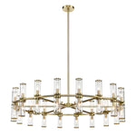 Revolve Clear Glass/Natural Brass 36 Lights Chandeliers