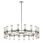 Revolve Clear Glass/Polished Nickel 36 Lights Chandeliers
