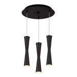 Robson 11-in Black 3-Light Multi Pendant