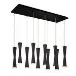 Robson 27-in Black 10-Light Multi Pendant