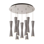 Robson 18-in Brushed Nickel 9-Light Multi Pendant