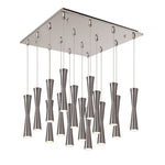 Robson 19-in Brushed Nickel 16-Light Multi Pendant