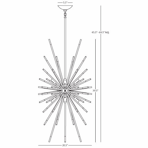 Andromeda Vertical Chandelier