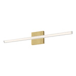 Saphir 34-in Brushed Gold LED Vanity