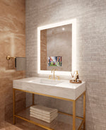 Electric Mirror Silhouette™ 36" x 42" LED Lighted Mirror with 15" TV