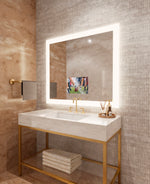 Electric Mirror Silhouette™ 48" x 42" LED Lighted Mirror with 15" TV
