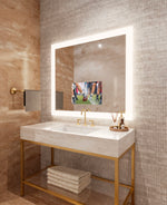 Electric Mirror Silhouette™ 48" x 42" LED Lighted Mirror with 21.5" TV