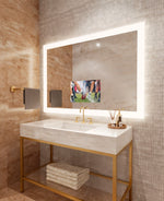 Electric Mirror Silhouette™ 60" x 42" LED Lighted Mirror with 21.5" TV