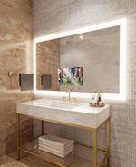 Electric Mirror Silhouette™ 66" x 42" LED Lighted Mirror with 21.5" TV