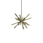 Starburst 29" Single Tier Chandelier - Brushed Brass