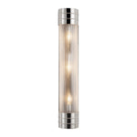 Willard 24-in Polished Nickel/Prismatic Glass 3 Lights Wall/Vanity