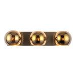 Willow 22-in Brushed Gold/Copper Glass 3 Lights Vanity