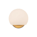 Willow 6-in Brushed Gold/Opal Matte Glass 1 Light Wall/Vanity