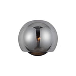 Willow 6-in Matte Black/Smoked Solid Glass 1 Light Wall/Vanity