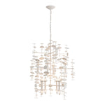 Yukari 41-in Matte White 16 Lights Chandeliers