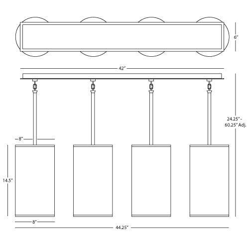 Saturnia Linear Chandelier