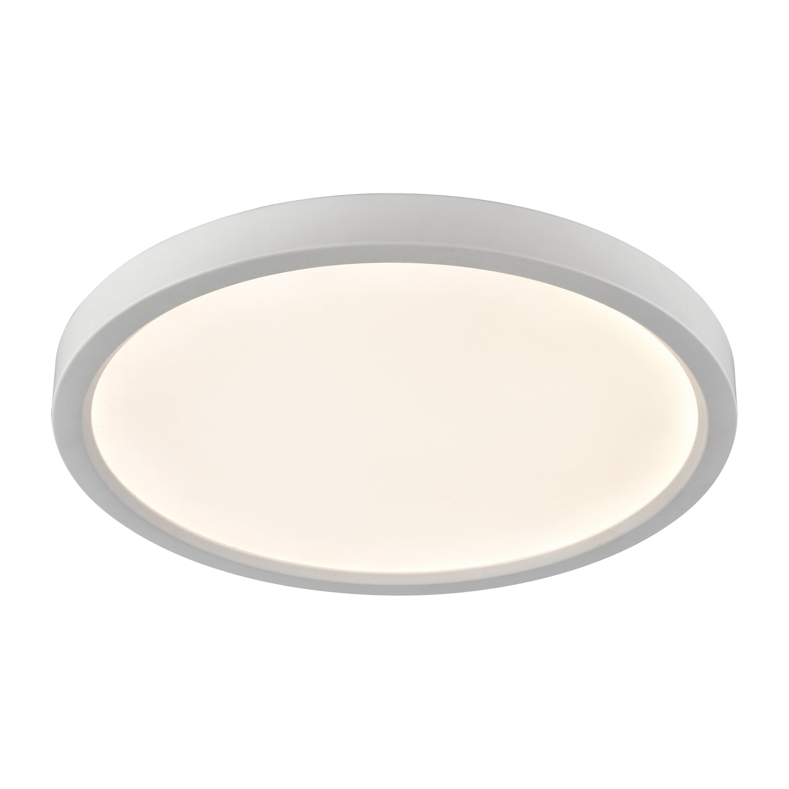 Titan 13'' Wide Integrated LED Round Flush Mount - White