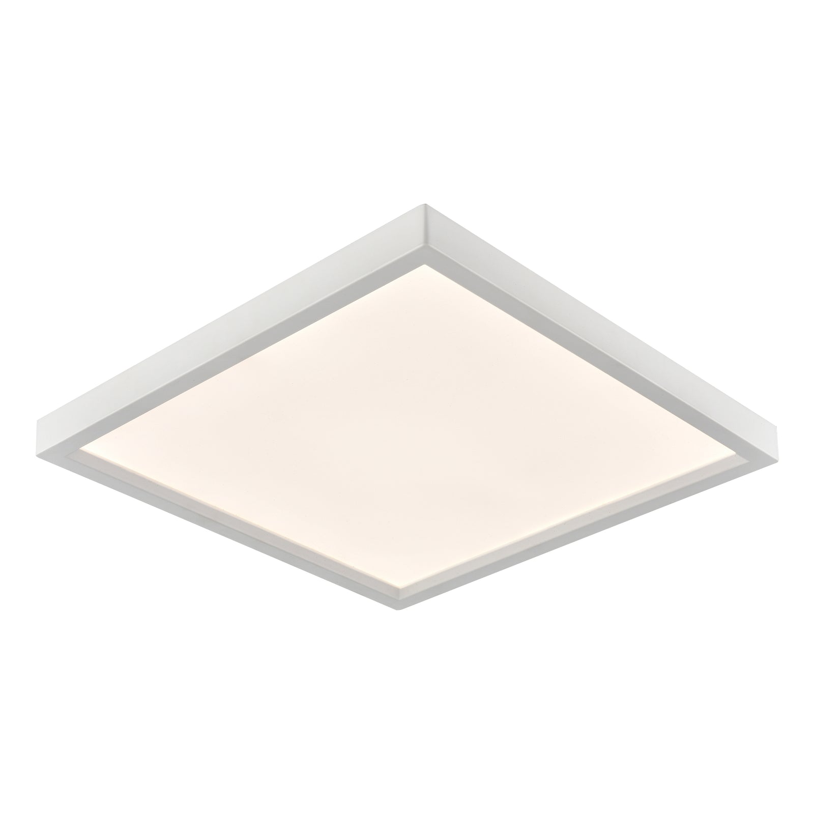 Titan 8'' Wide Integrated LED Square Flush Mount - White