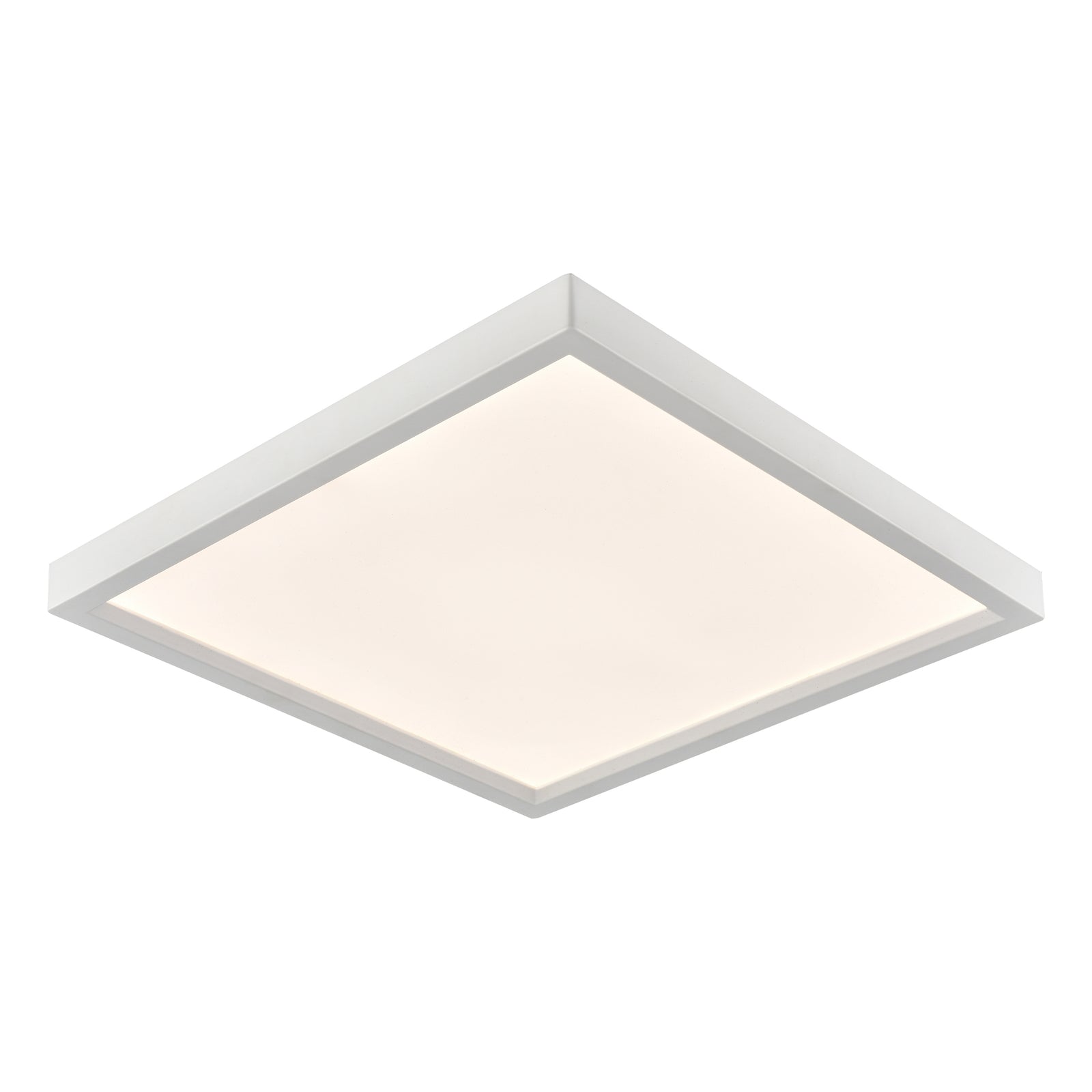 Titan 13'' Wide Integrated LED Square Flush Mount - White