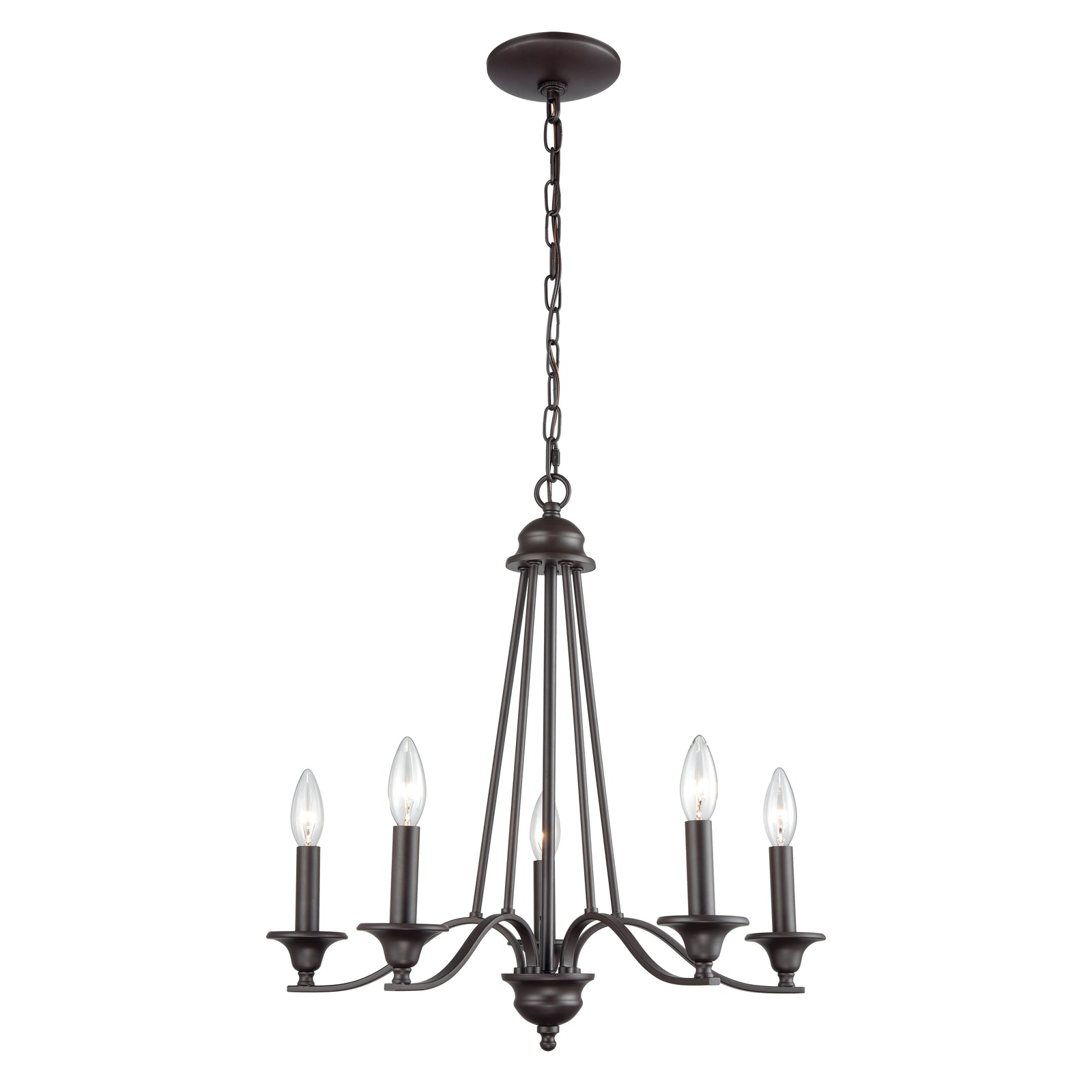 Farmington 21'' Wide 5-Light Chandelier - Oil Rubbed Bronze