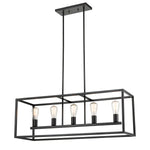 Williamsport 37'' Wide 5-Light Linear Chandelier - Oil Rubbed Bronze