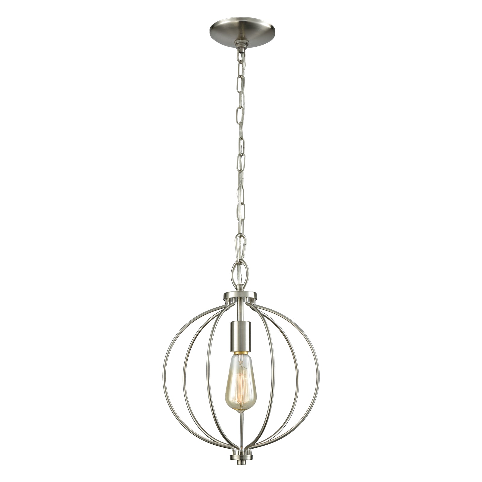 Williamsport 11'' Wide 1-Light Mini Pendant - Brushed Nickel