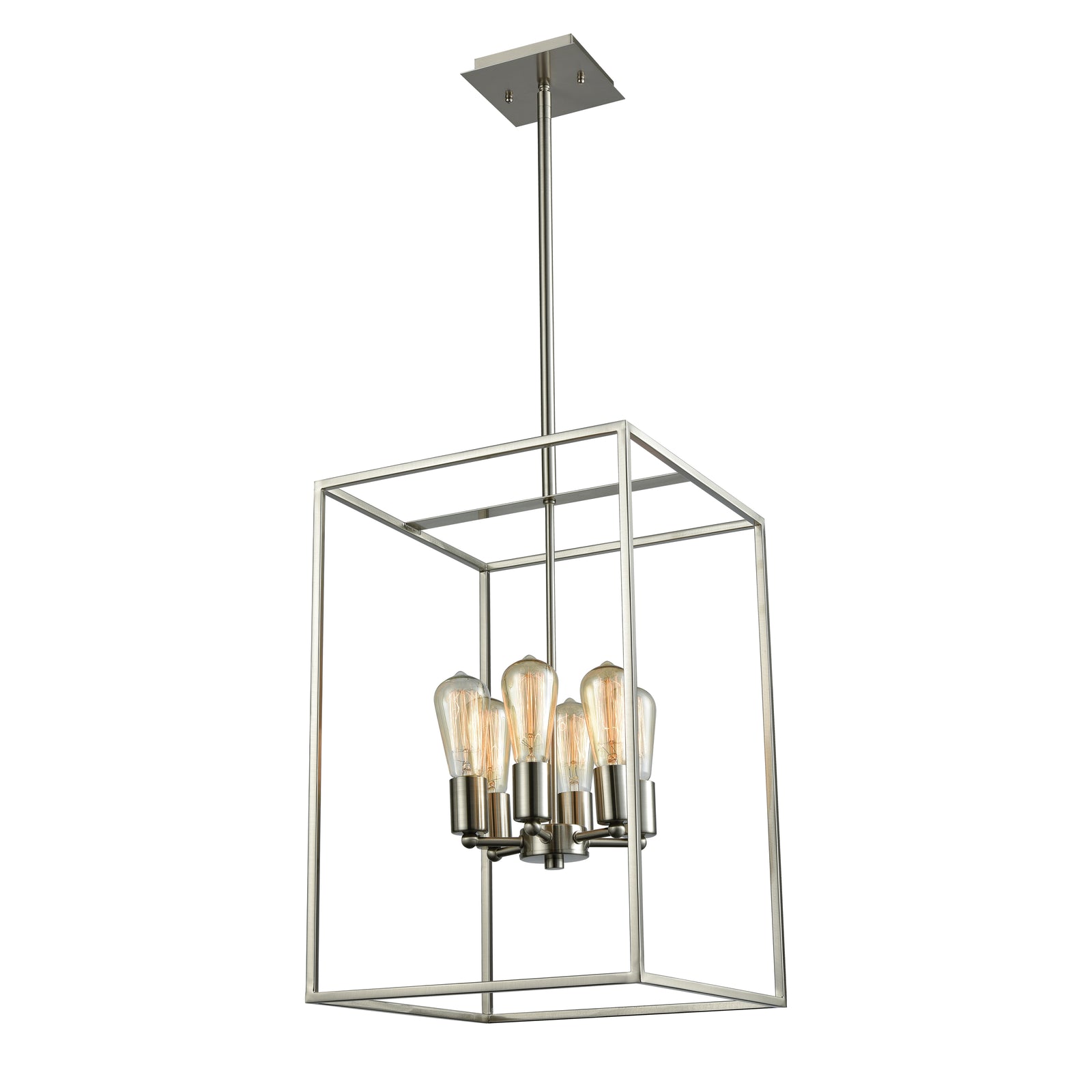 Williamsport 14'' Wide 6-Light Chandelier - Brushed Nickel