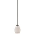Casual Mission 5'' Wide 1-Light Mini Pendant - Brushed Nickel