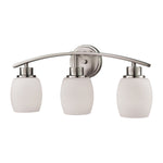 Casual Mission 20'' Wide 3-Light Vanity Light - Brushed Nickel