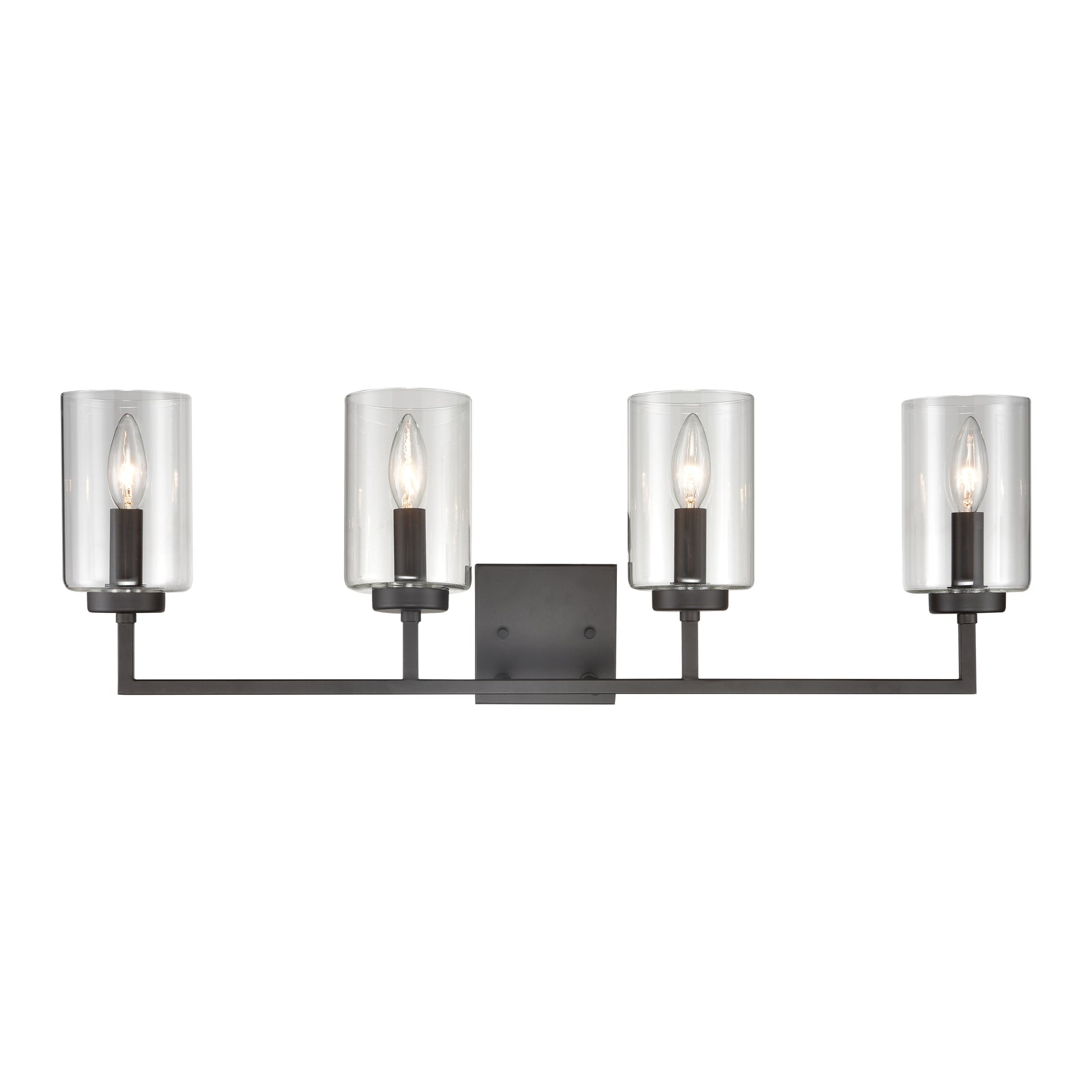 West End 29.75'' Wide 4-Light Vanity Light - Oil Rubbed Bronze