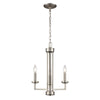 West End 15'' Wide 3-Light Chandelier - Brushed Nickel