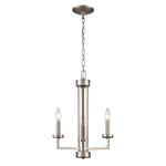 West End 15'' Wide 3-Light Chandelier - Brushed Nickel