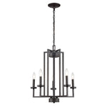 West End 20'' Wide 5-Light Chandelier - Oil Rubbed Bronze