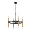 Notre Dame 24'' Wide 6-Light Chandelier - Oil Rubbed Bronze and Gold