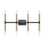 Notre Dame 13'' High 8-Light Bath Bar - Oil Rubbed Bronze and Gold