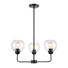 Boman 23'' Wide 3-Light Chandelier - Matte Black