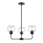 Boman 23'' Wide 3-Light Chandelier - Matte Black