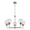 Astoria 28'' Wide 5-Light Chandelier - Brushed Nickel