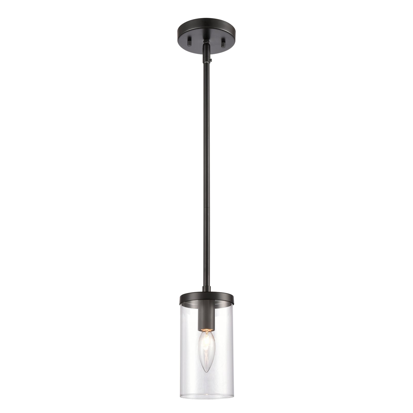 Oakland 4'' Wide 1-Light Mini Pendant - Black